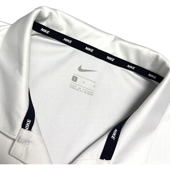 Nike MICHIGAN University NCAA College Light Activewear Golf Polo Tee Shirt Large - Picture 3 of 4